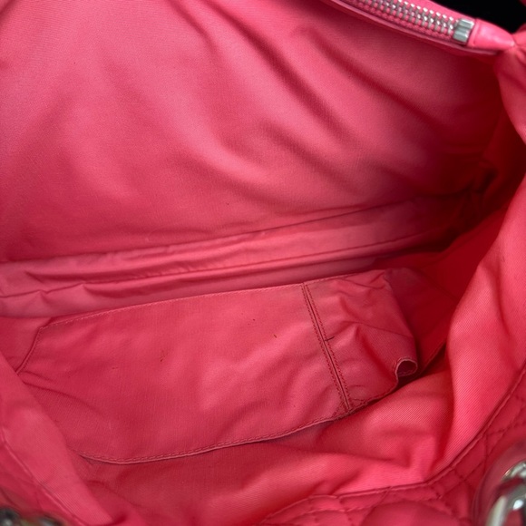 Lady Dior Shopper Tote Bag Lambskin Leather Cannage LRG - Picture 12 of 13